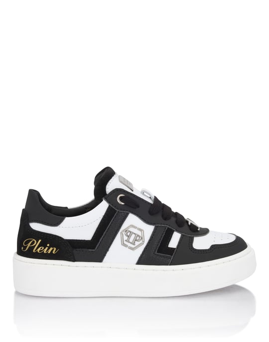 Mix Materials Low-Top Sneakers - Image 5