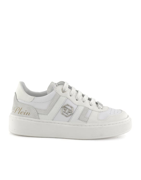 Mix Materials Low-Top Sneakers - Image 1