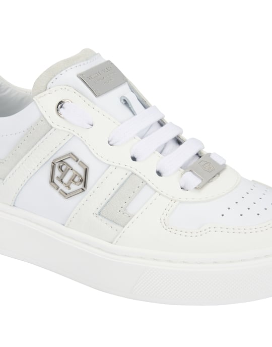 Mix Materials Low-Top Sneakers - Image 2