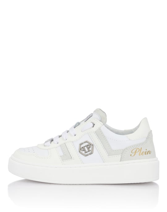 Mix Materials Low-Top Sneakers - Image 4