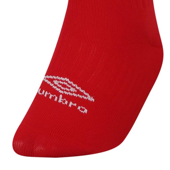 Umbro - "Primo" Fußballsocken für Kinder (Zinnoberrot/Weiß) - Image 3