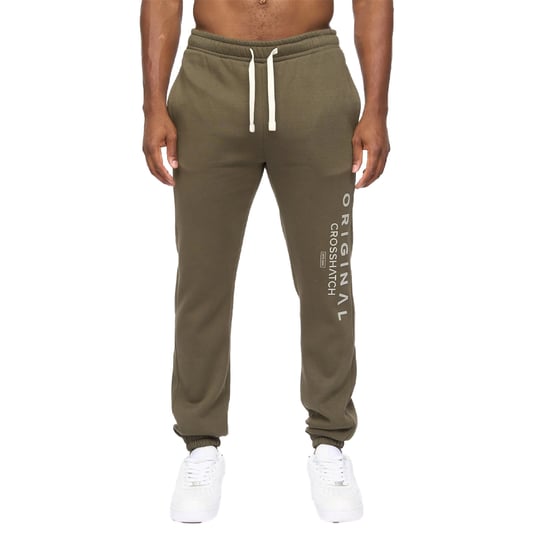 Crosshatch - "Jamals" Jogginghosen für Herren (Dunkel-Olive) - Image 1