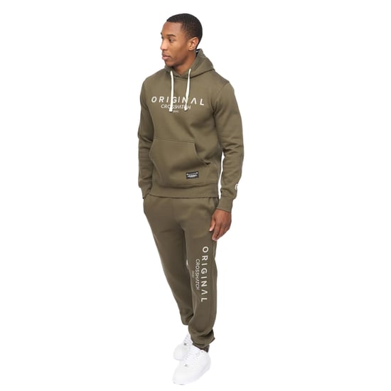 Crosshatch - "Jamals" Jogginghosen für Herren (Dunkel-Olive) - Image 3