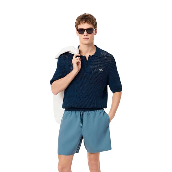 Lacoste - Badehose für Herren, Midi-Länge (Blau) - Image 1
