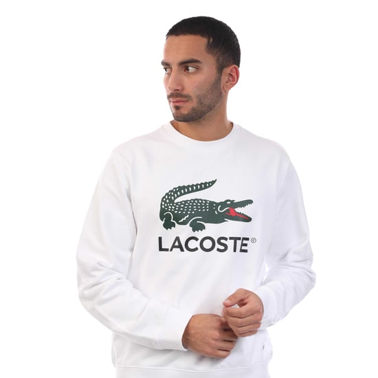 Lacoste - Sweatshirt für Herren, Rundhalsausschnitt, Fleece (Weiß) - Image 3