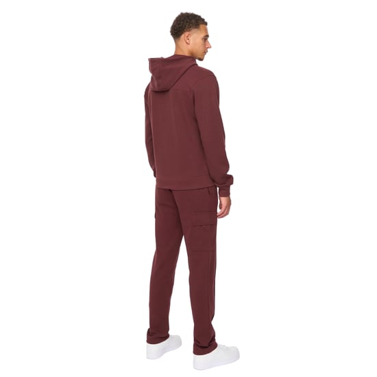 Duck and Cover - "Optimus" Hoodie und Jogginghosen-Set für Herren (Weinrot) - Image 2
