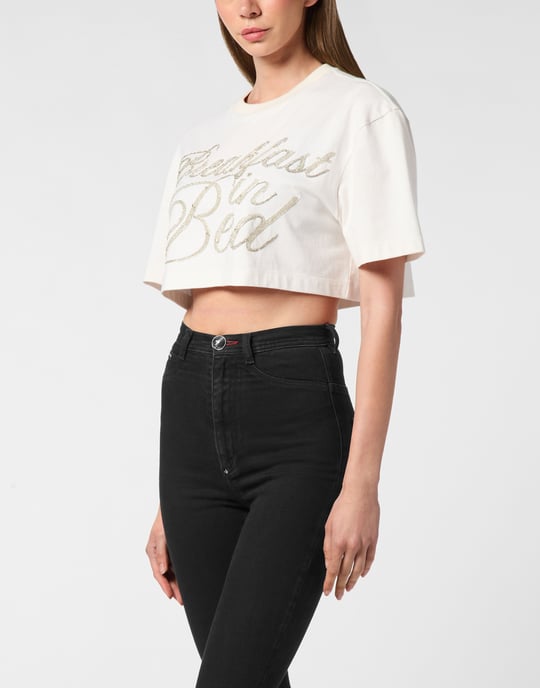 Cropped T-Shirt Breakfast In Bed Crystal - Image 2
