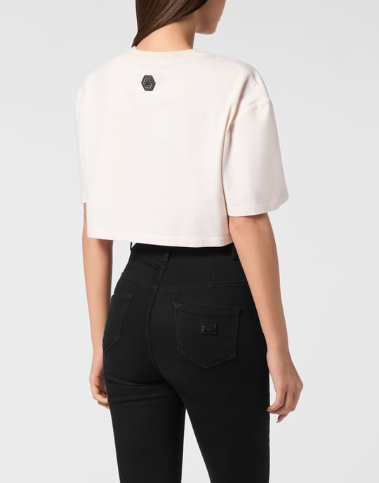 Cropped T-Shirt Late Checkout Crystal - Image 4