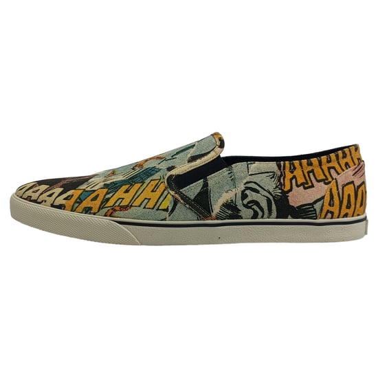 Celine Comic-Print Slipper-Sneakers aus mehrfarbigem Canvas - Image 2