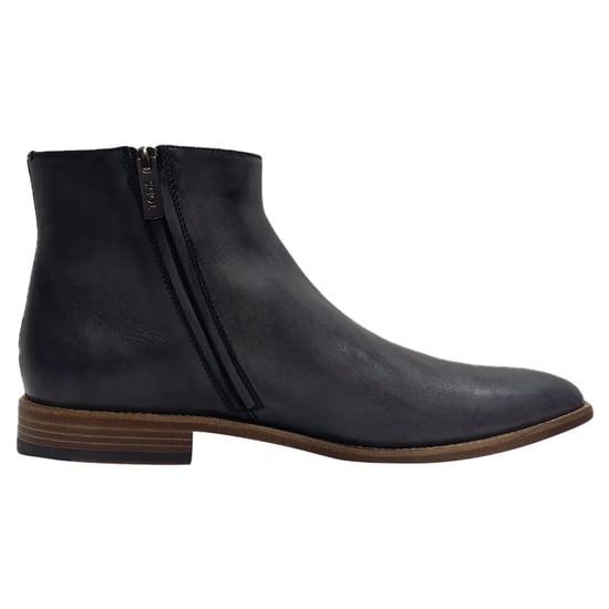 Tod's Mandelformige Stiefeletten mit Reißverschluss aus schwarzem Leder - Image 1