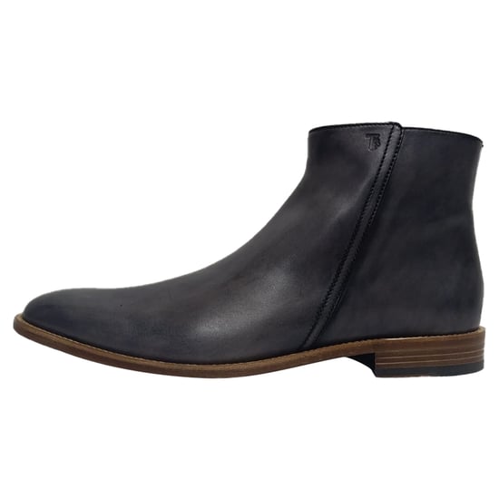 Tod's Mandelformige Stiefeletten mit Reißverschluss aus schwarzem Leder - Image 4