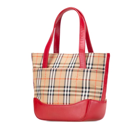 Vintage Karo-Leder-Tasche - Image 2