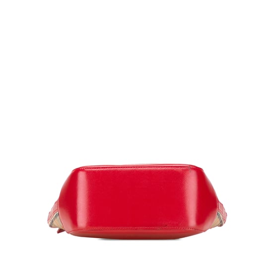 Vintage Karo-Leder-Tasche - Image 3