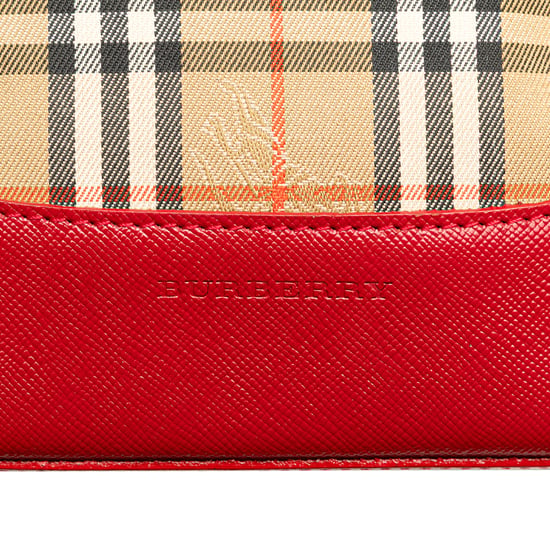 Vintage Karo-Leder-Tasche - Image 5