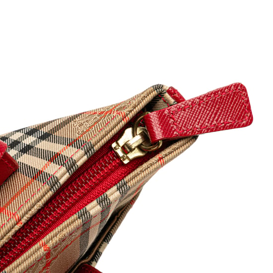 Vintage Karo-Leder-Tasche - Image 6