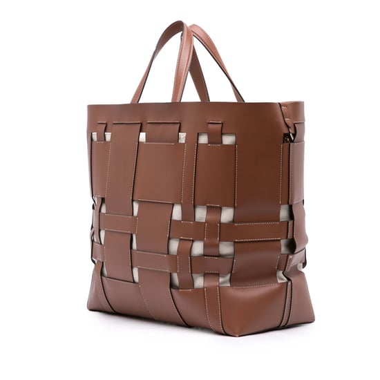 Gewebte Leder Tragetasche - Image 3