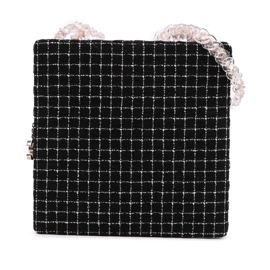 Ketten-Tweed-Schultertasche - Image 1