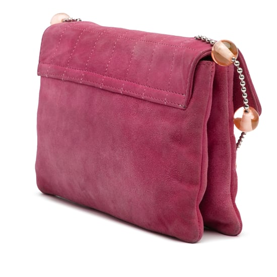 Gepolsterte Wildleder Schultertasche - Image 2