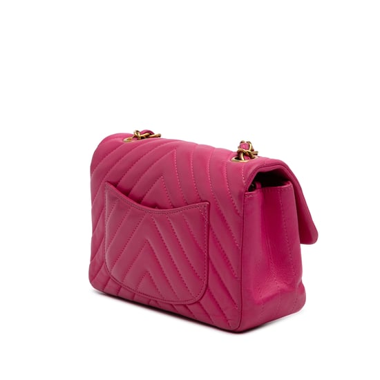 Mini Flap Kettengepäck Chevron gesteppte Tasche - Image 2