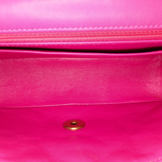 Mini Flap Kettengepäck Chevron gesteppte Tasche - Image 4