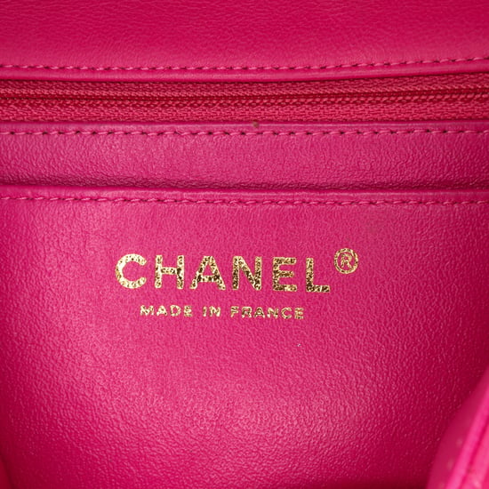 Mini Flap Kettengepäck Chevron gesteppte Tasche - Image 5