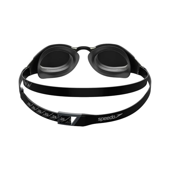 Speedo - "Fastskin Hyper Elite" Schwimmbrille für Herren/Damen Unisex (Schwarz/Oxidgrau/Chrom) - Image 2
