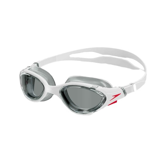 Speedo - "2.0" Passt sich dem Gesicht an Schwimmbrille für Herren/Damen Unisex (Weiß/Rauch-Grau) - Image 1