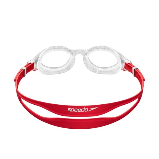 Speedo - "2.0" Passt sich dem Gesicht an Schwimmbrille für Herren/Damen Unisex (Transparent/Rot) - Image 2
