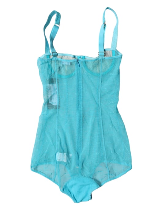 Netz-Bodysuit mit Rundhalsausschnitt - Image 4