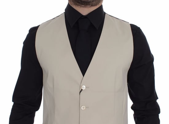 Beige Weste Klassische Passform - Image 2