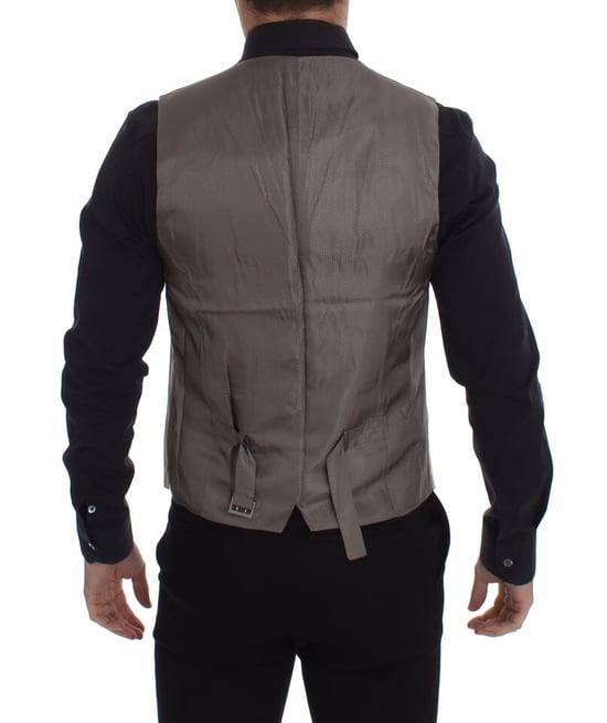 Beige Weste Klassische Passform - Image 3