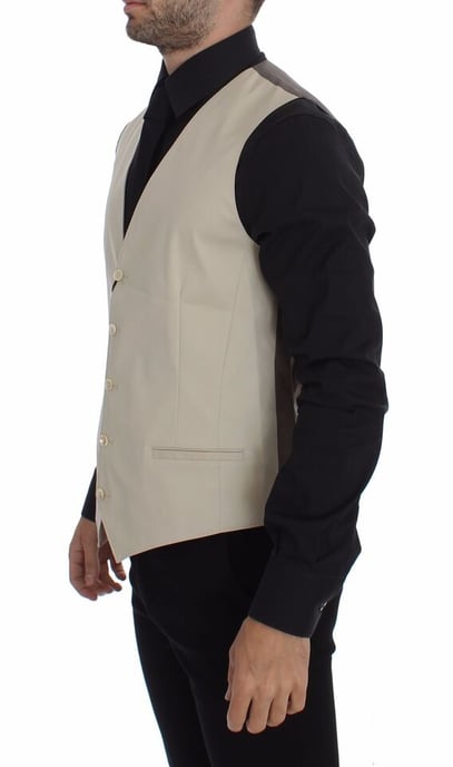 Beige Weste Klassische Passform - Image 4