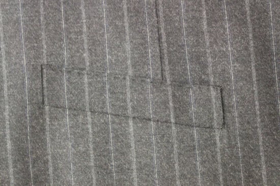 Graues Nadelstreifen-Wollweste - Image 5