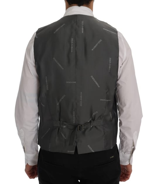 Grau gestreifte Weste - Image 3