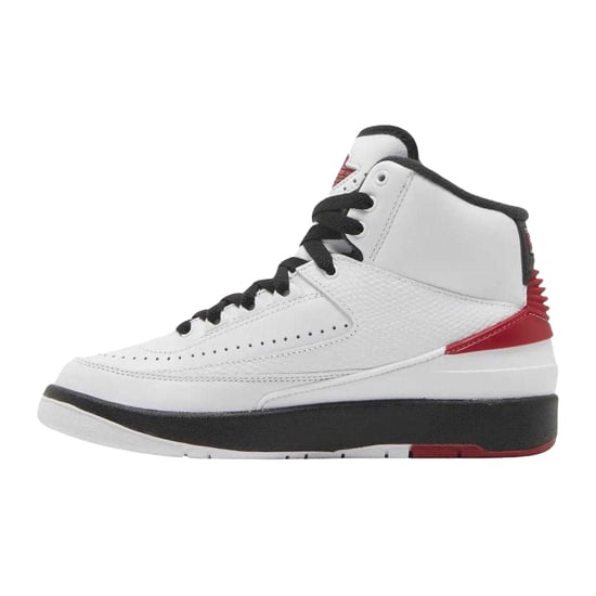 Nike - "Air Jordan 2 Retro" Sneaker für Herren, Leder (Weiß/Rot) - Image 3