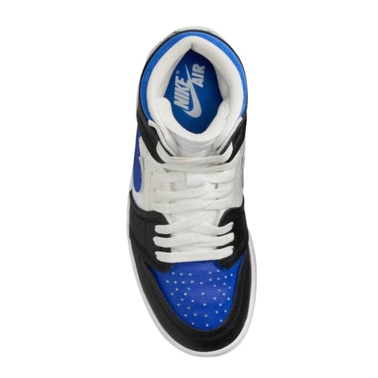Nike - "Air Jordan 1" Sneaker für Damen, Leder (Weiß/Schwarz/Blau) - Image 5