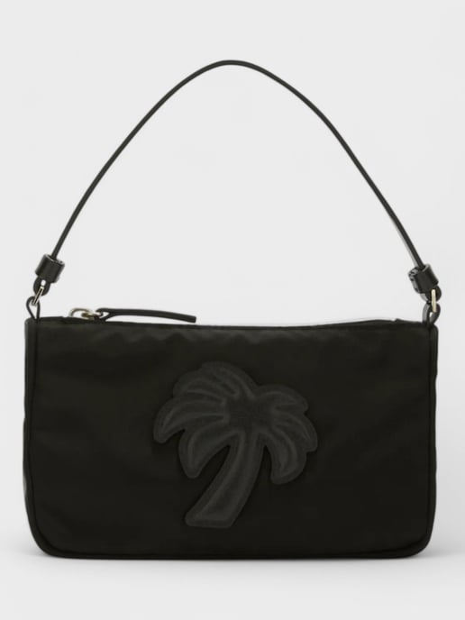Palm Angels Große Palm Nylon Tasche Schwarz - Image 1