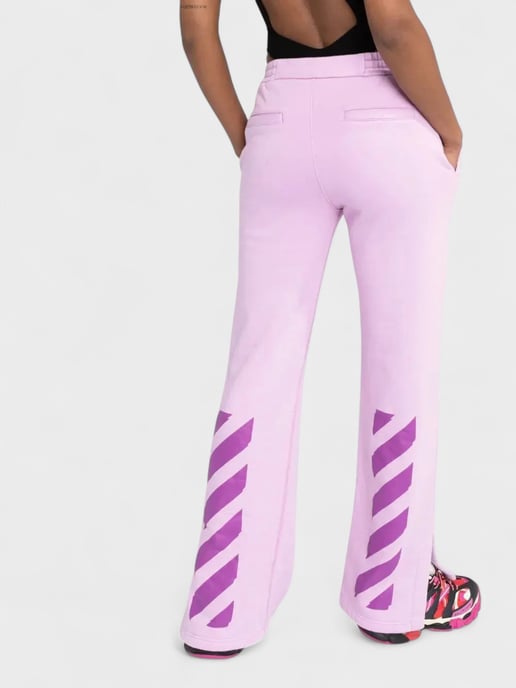 Off-White Diag Tapered Sweatpants Lilac - Image 3