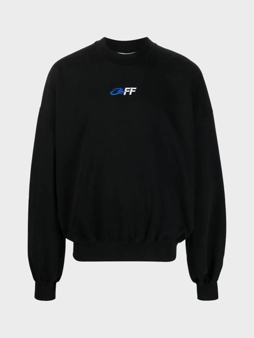 Off-White Exact Opposite Boxy Fit Schwarzes Sweatshirt - Image 2