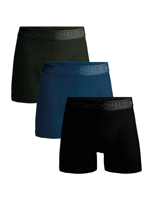 Muchachomalo Boxershorts aus Baumwoll-Modal für Herren – 3er-Pack – Herrenunterwäsch - Image 1