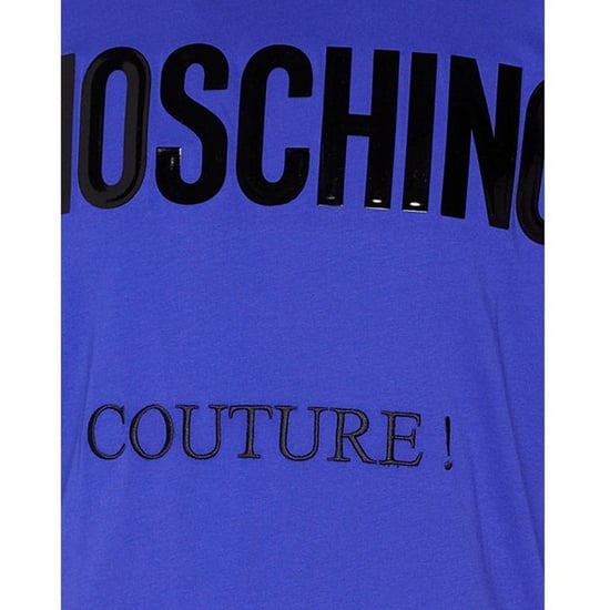 Moschino - "Couture" T-Shirt für Herren, Logo (Blau) - Image 3