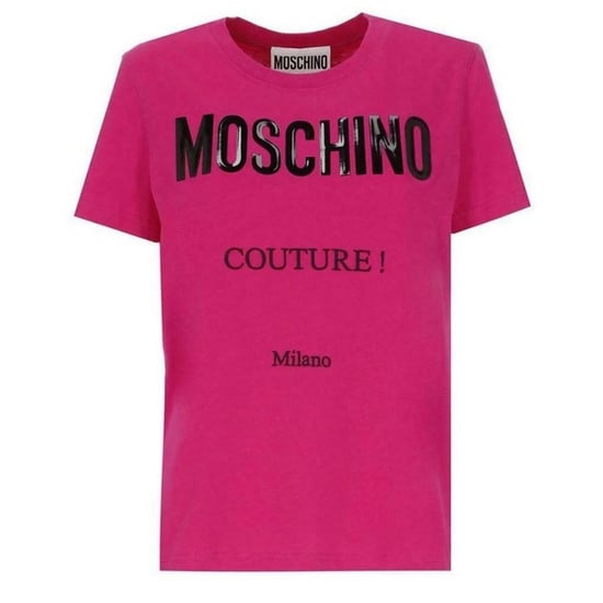 Moschino - "Couture" T-Shirt für Herren, Logo (Pink) - Image 1
