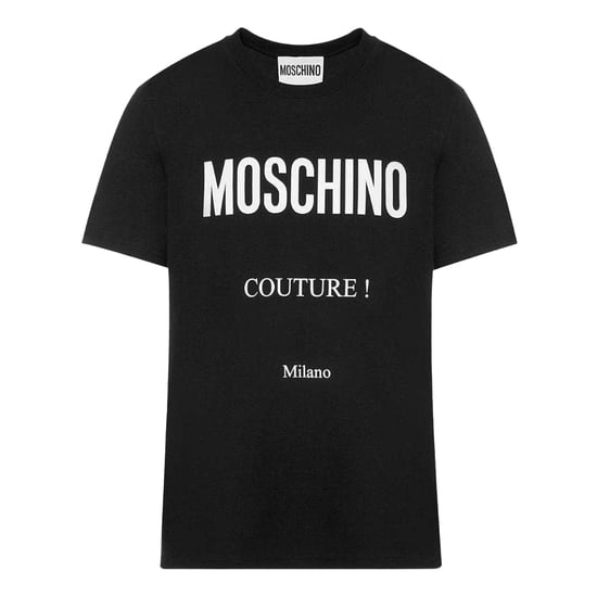 Moschino - "Couture Milano" T-Shirt für Herren (Schwarz) - Image 1