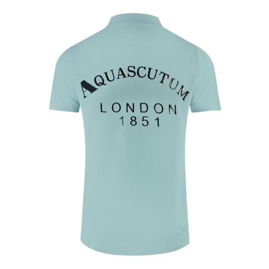 Aquascutum - "London 1851" Poloshirt für Herren (Hellblau) - Image 2