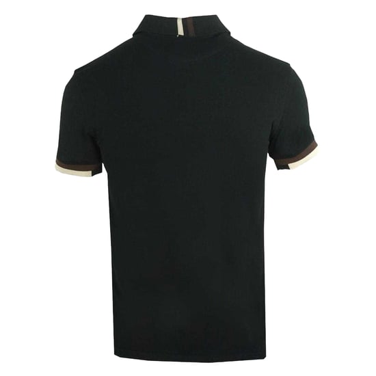 Aquascutum - "Aldis" Poloshirt für Herren, Logo (Schwarz) - Image 2