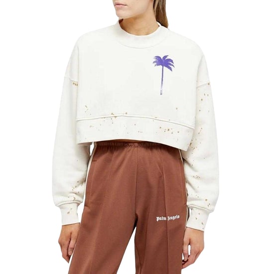 Palm Angels - Sweatshirt für Damen, kurz geschnitten (Weiß) - Image 3