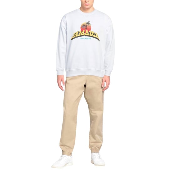 DSquared2 - "Jamaica" Sweatshirt für Herren/Damen Unisex (Weiß) - Image 4