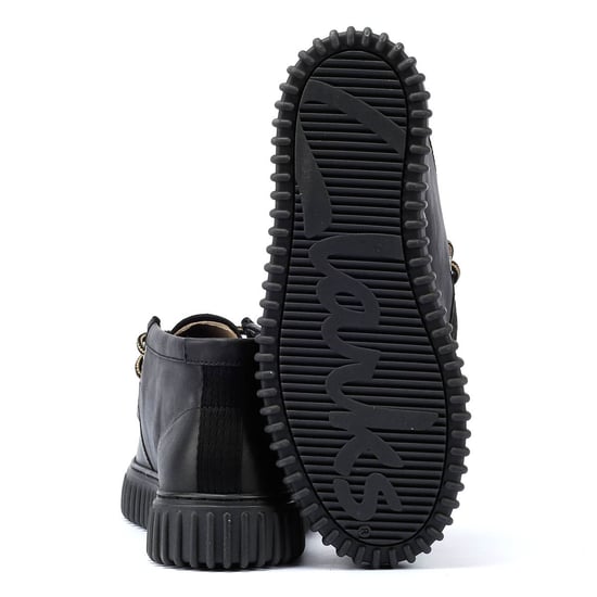 Clarks Main Torhill Hi Leder Herren Schwarze Stiefel - Image 4