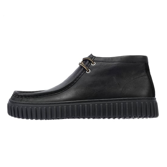 Clarks Main Torhill Hi Leder Herren Schwarze Stiefel - Image 6