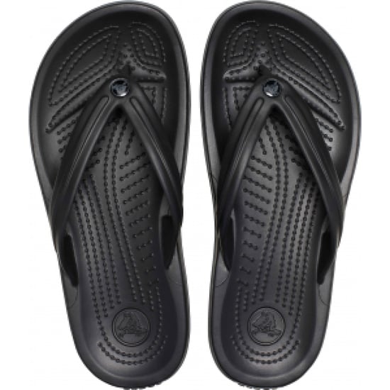 Herren Crocs Crocbrand Flip Flop in Schwarz Grau - Image 6